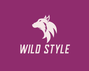 Wild Wolf Animal Character logo design