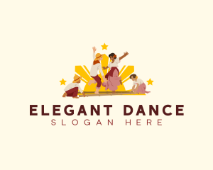 Tinikling Dance Filipino logo design