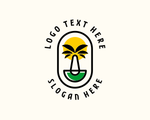 Palm Tree Island Badge logo