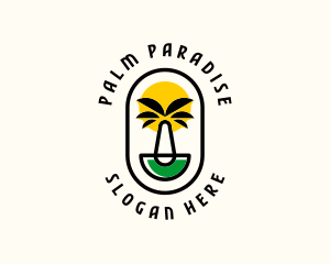 Palm Tree Island Badge logo