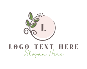 Elegant Wreath Leaf  Logo