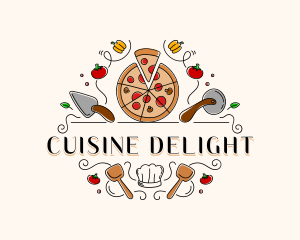 Pizzeria Food Restaurant  logo design