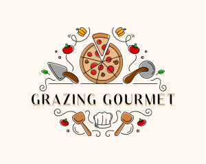 Pizzeria Food Restaurant  logo design