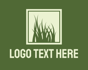 Garden Yard Lawn Grass logo design