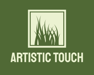 Garden Yard Lawn Grass logo design