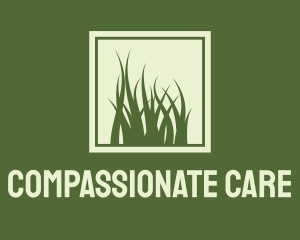 Garden Yard Lawn Grass logo design