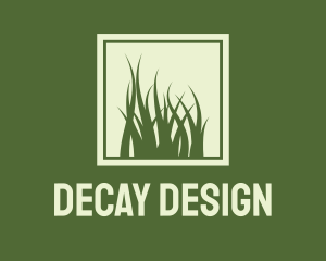 Garden Yard Lawn Grass logo design