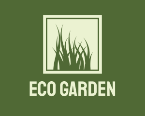 Garden Yard Lawn Grass logo design