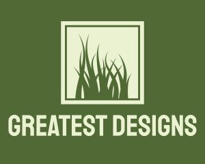 Garden Yard Lawn Grass logo design