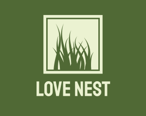 Garden Yard Lawn Grass logo design