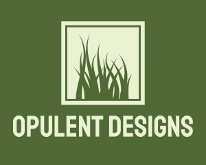 Garden Yard Lawn Grass logo design