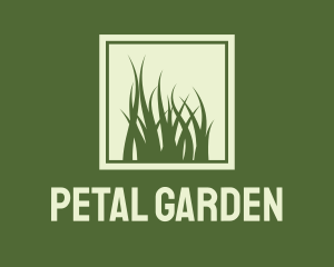 Garden Yard Lawn Grass logo design