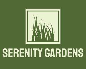 Garden Yard Lawn Grass logo design