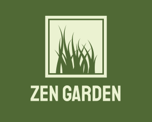 Garden Yard Lawn Grass logo design