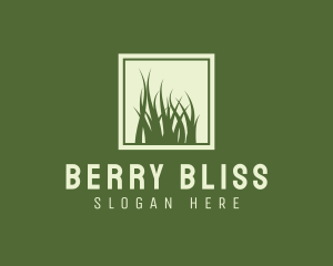 Garden Yard Lawn Grass logo design