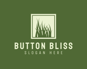 Garden Yard Lawn Grass logo design