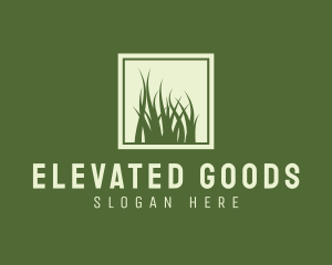 Garden Yard Lawn Grass logo design