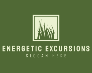 Garden Yard Lawn Grass logo design