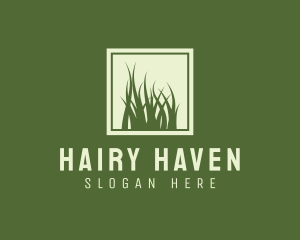 Garden Yard Lawn Grass logo design