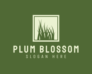 Garden Yard Lawn Grass logo design