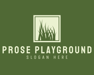 Garden Yard Lawn Grass logo design