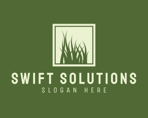 Garden Yard Lawn Grass logo design