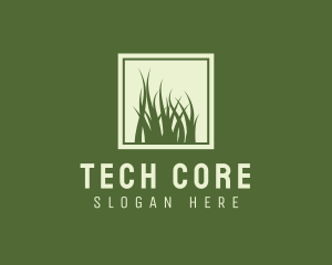 Garden Yard Lawn Grass logo design