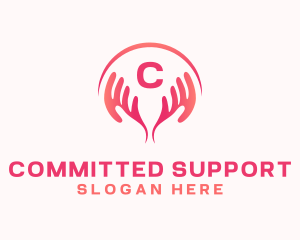 Charity Hand Startup logo design