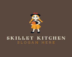 Sweet Pancake Girl logo design