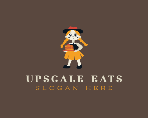 Sweet Pancake Girl logo design