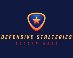 Star Shield Defense logo design