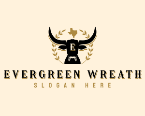 Texas Longhorn Cattle logo design