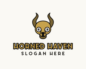 Horned Creature Toy logo design