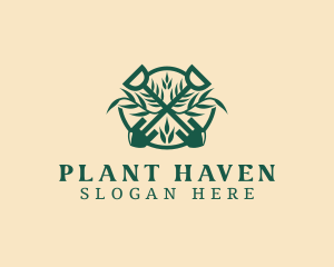 Shovel Plant Landscaping logo design