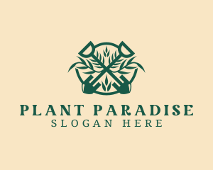 Shovel Plant Landscaping logo design