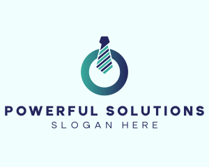 Power Button Necktie  logo design