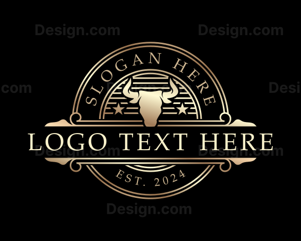 Bull Cattle Horn Logo