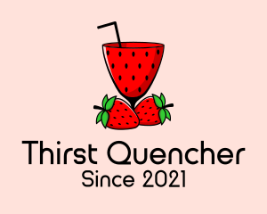 Strawberry Daiquiri Juice Drink  logo design