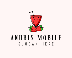 Strawberry Daiquiri Juice Drink  logo design