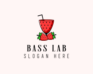 Strawberry Daiquiri Juice Drink  logo design