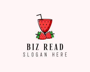 Strawberry Daiquiri Juice Drink  logo design