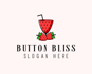 Strawberry Daiquiri Juice Drink  logo design