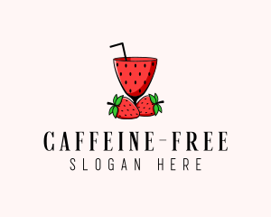 Strawberry Daiquiri Juice Drink  logo design