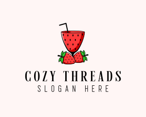 Strawberry Daiquiri Juice Drink  logo design