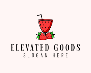 Strawberry Daiquiri Juice Drink  logo design