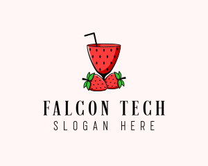 Strawberry Daiquiri Juice Drink  logo design