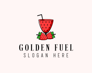 Strawberry Daiquiri Juice Drink  logo design