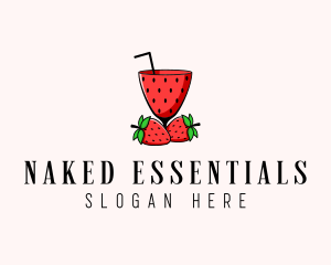 Strawberry Daiquiri Juice Drink  logo design