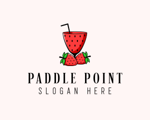 Strawberry Daiquiri Juice Drink  logo design