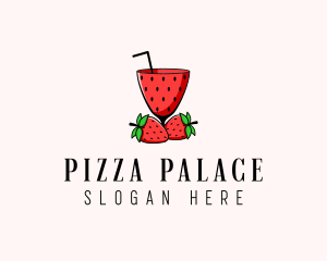 Strawberry Daiquiri Juice Drink  logo design